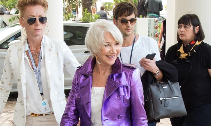 Cannes   Helen Mirren Arriving At Martinez Hotel jpeg
