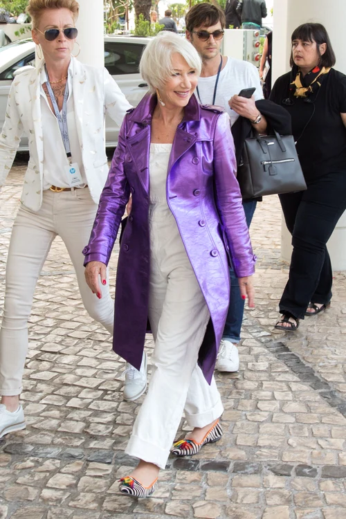 Cannes   Helen Mirren Arriving At Martinez Hotel jpeg