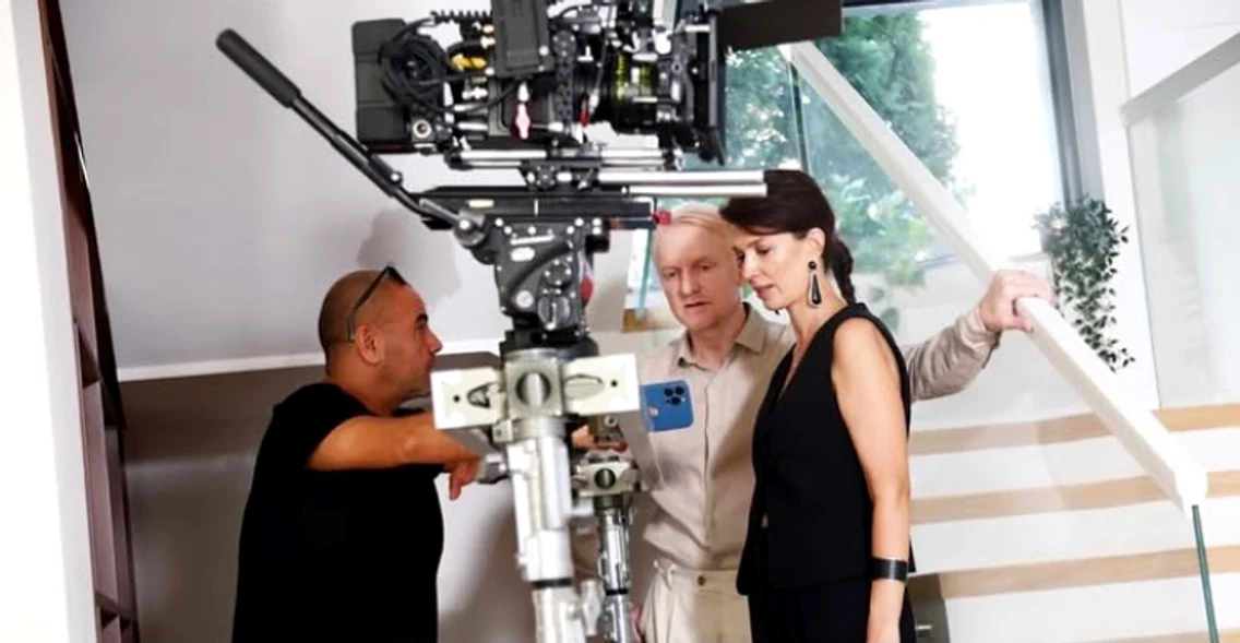 Alina Chivulescu, la filmările pentru Ana, mi-ai fost scrisă-n ADN foto: Instagram 