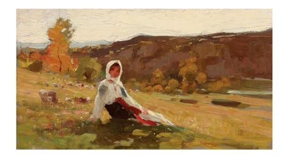 "Păstoriţă", de Nicolae Grigorescu, cel mai scump tablou vândut pe piaţa românească jpeg