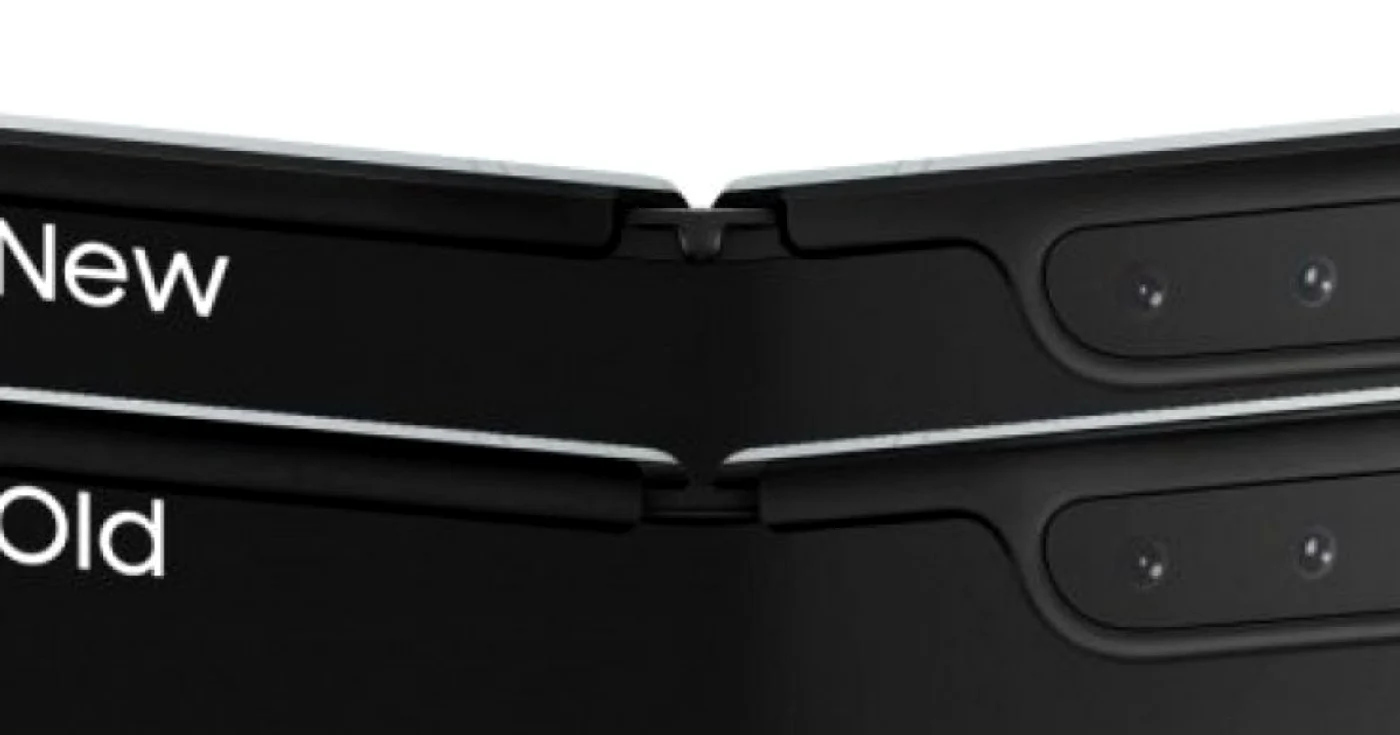 Samsung Galaxy Fold before and after FOTO via AllAboutSamsung
