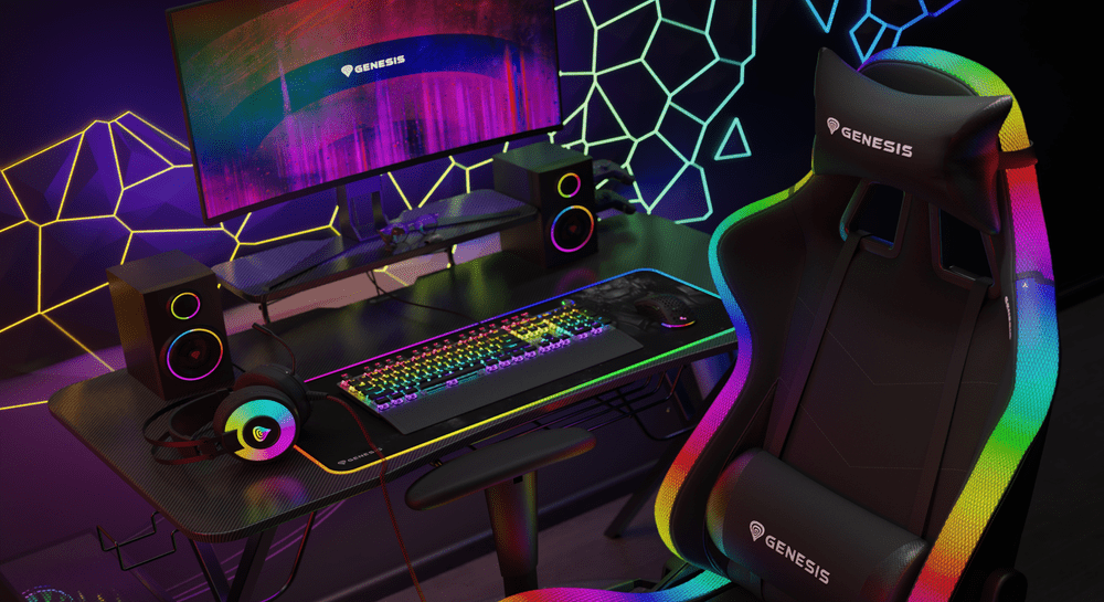 Genesis anunță un setup complet de gaming cu iluminare RGB 
