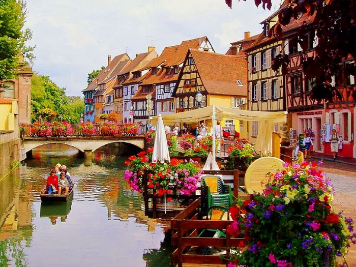 Orașul Colmar din Franța