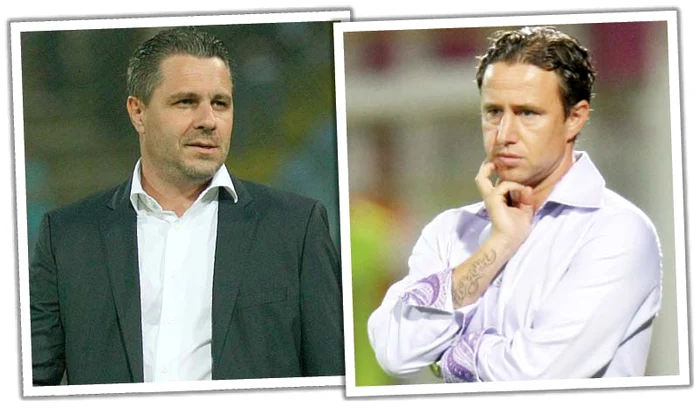Antrenorii Marius Şumudică şi  Laurenţiu Reghecampf vor  să dea lovitura şi să intre cu  echipele lor în Liga Campionilor