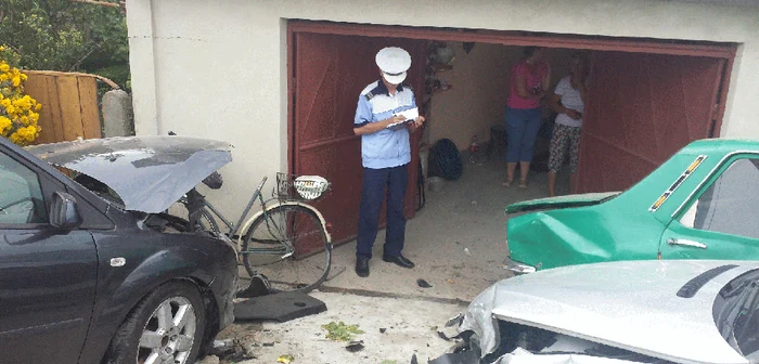 Locul unde s-a produs accidentul de circulaţie FOTO Corina Macavei