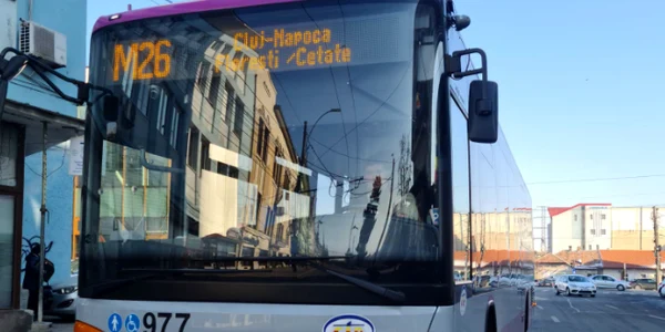 Autobuz din Cluj-Napoca  FOTO: Facebook CTP