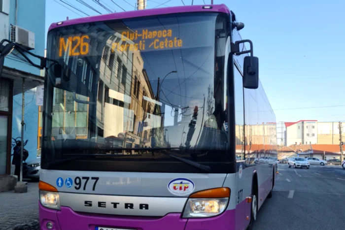 Autobuz din Cluj-Napoca  FOTO: Facebook CTP