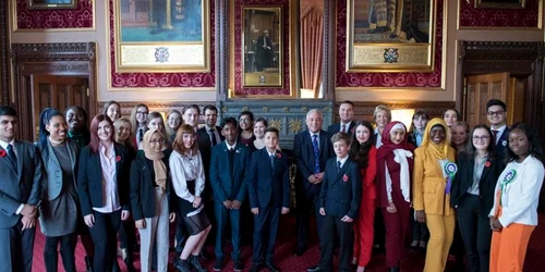 Victor Ciunca in Parlamentul Britanic Foto FB UK Youth Parliament