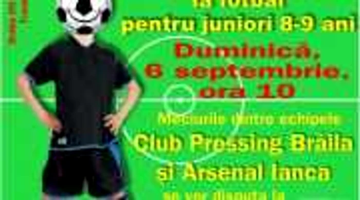 Braila: "Cupa piticilor la fotbal"