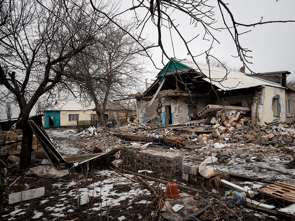11 case au fost  complet distruse. Foto: GettyImages