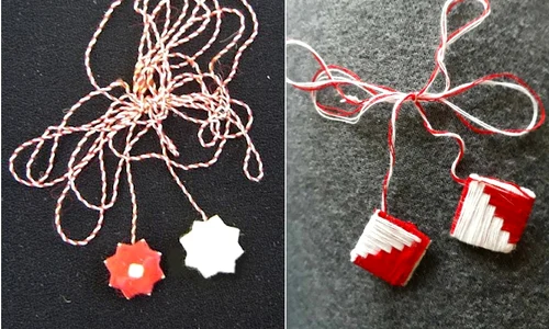 Mărțișorul din a doua jumătate a secolului XX, în nordul județului Harghita (© Muzeul Naţional al Carpaţilor Răsăriteni)