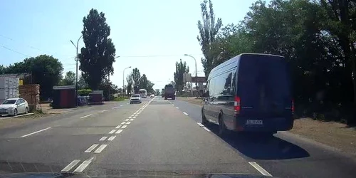Microbuzul implicat în incidentul de la Galaţi FOTO GSDG/Facebook