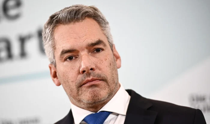 Cancelarul Karl Nehammer anunță că Austria va fi foarte critică față de România FOTO EPA-EFE