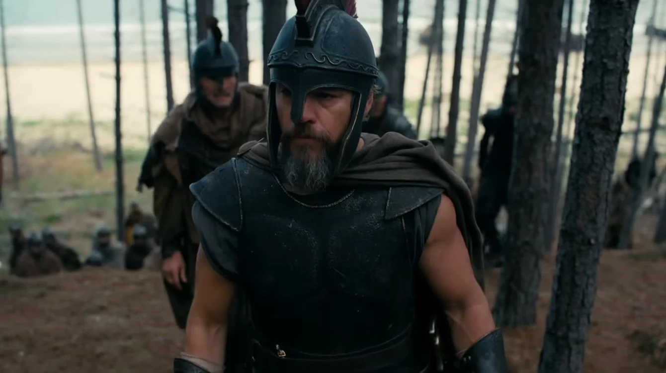 Matt Damon în „Odiseea”/FOTO: Captură video Universal Pictures