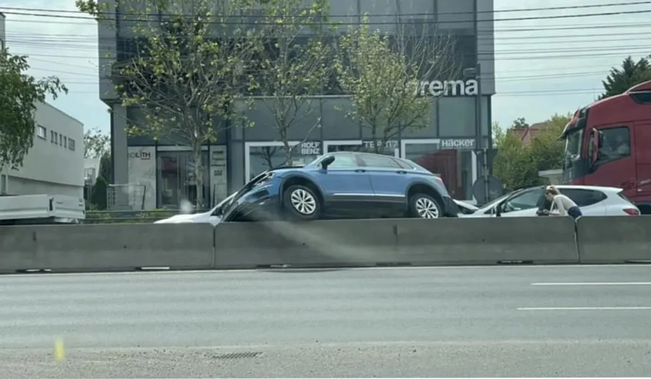 Accidentul din Corbeanca  FOTO Info Trafic Bucuresti si Ilfov