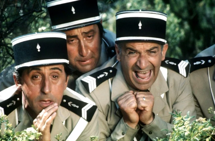 Incidentul în care sunt implicaţi jandarmii pare desprins parcă dintr-un film cu celebrul actor de comedie francez Louis de Funes.