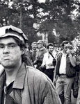mineriada Mineri şi ofiţeri de poliţie pe străzile Bucureştiului (iunie 1990)