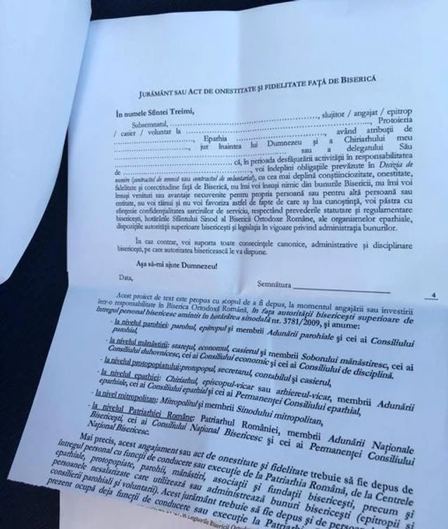 Documentul intern a fost făcut public de hotnews.ro