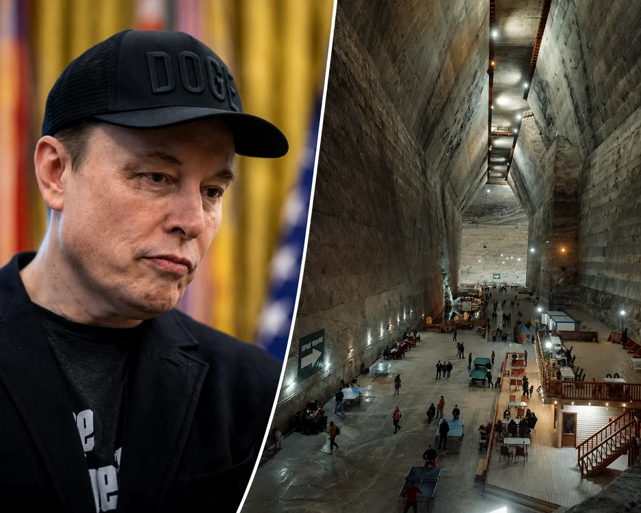 Salina Slănic Prahova l-a impresionat pe Elon Musk / foto: Profimedia + Wel.ro