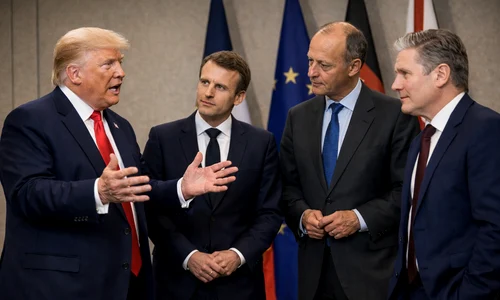 trump, macron, merz, starmer png