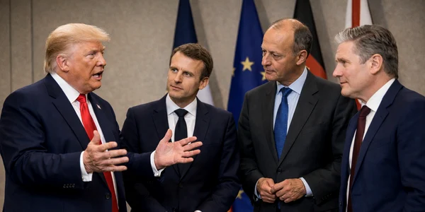 trump, macron, merz, starmer png
