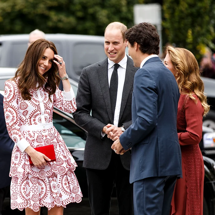 Kate Middleton, fâstâcită în fața premierului Canadei, Justin Trudeau