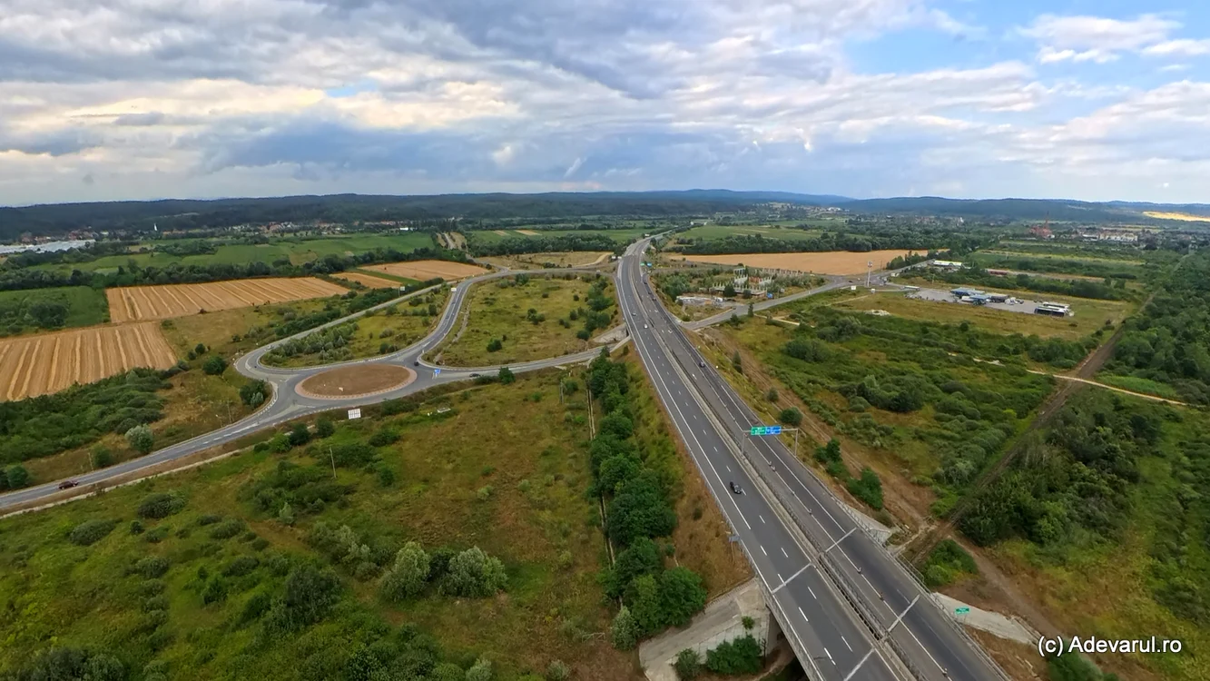Autostrada Deva - Lugoj. Foto: Daniel Guță. ADEVĂRUL