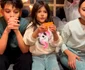 Luca, Clara și Ella au fost încântați de faptul că părinții lor se vor căsători