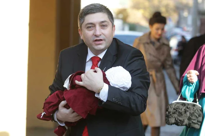 Florin Piersic a fost naşul de botez al fiului preşedintelui CJ Cluj