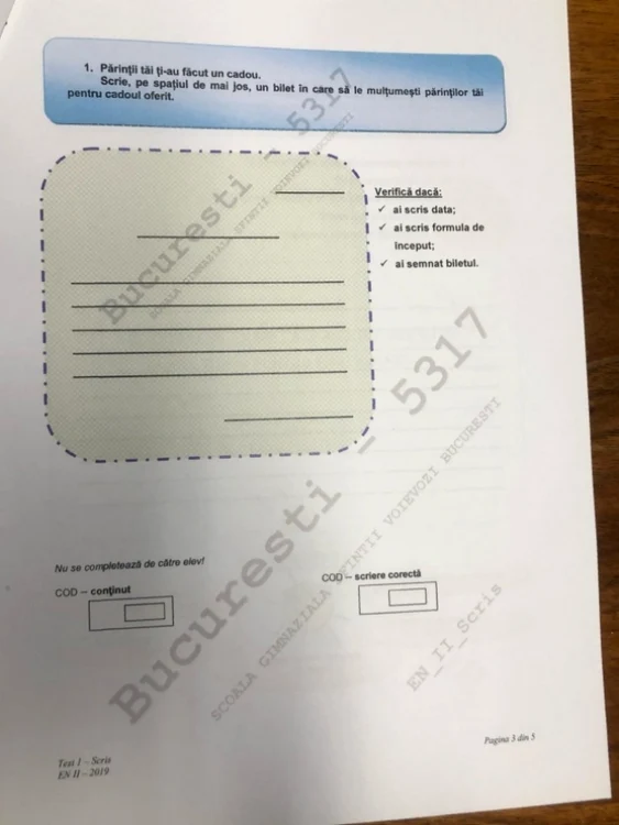 Subiectele de la Evaluarea Naţională la clasa a II-a sunt concepute de Ministerul Educaţiei, pe modelul testelor PISA