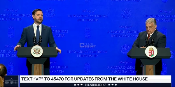 JD Vance și Viktor Orban 7 aprilie 2026 FOTO captură video X