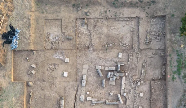 Vedere aeriană a săpăturilor arheologice de la Arsinoe
