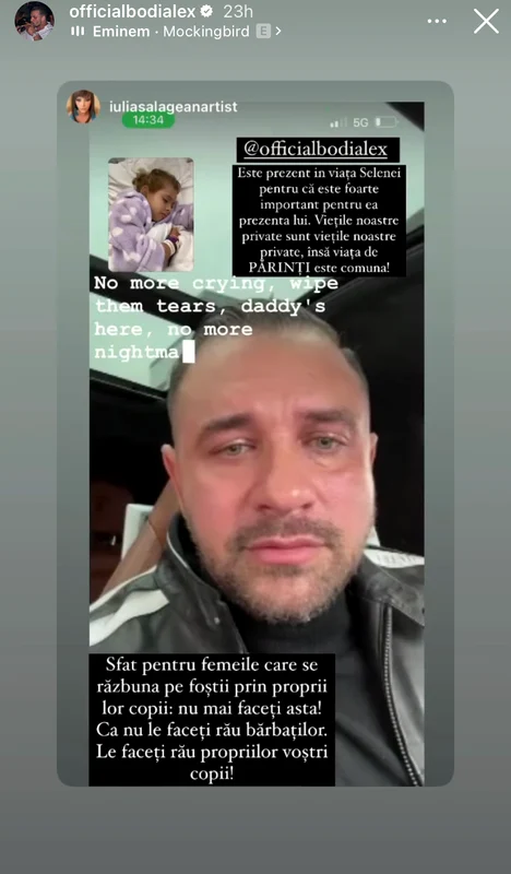 Alex Bodi, în lacrimi de grija fiicei sale Selena