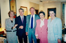 Regina Sofia, Regele Juan Carlos, Margareta, Regele Mihai și Regina Ana la Madrid, Palatul Zarzuela, 2002   Casa Regală română jpeg