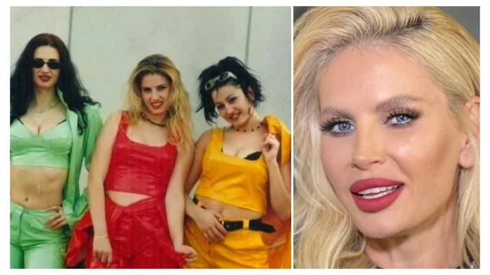 Andreea Bănică și fostele colege, în timpul trupei „Exotic”