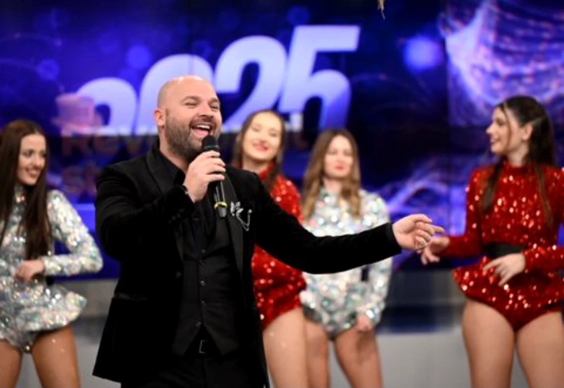 Andrei Ștefănescu, la Revelionul Starurilor foto: Antena 1