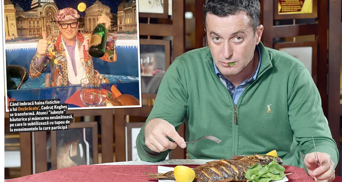 
    Peşte la grătar şi  salată. Ce mâncare  mai sănătoasă  putea alege Codruţ  la masa de prânz?!  