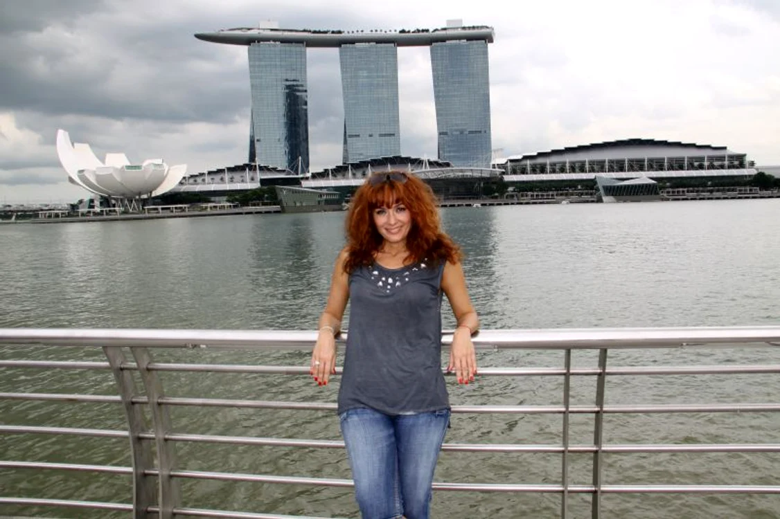 Anca Ţurcaşiu, vacanţă în Asia. (Foto: arhiva personală)