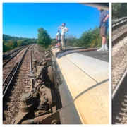 Tren deraiat în UK FOTO X