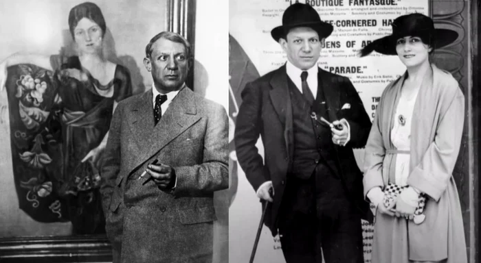 Olga Khokhlova, prima soție și muza lui Pablo Picasso / foto: colaj captură video