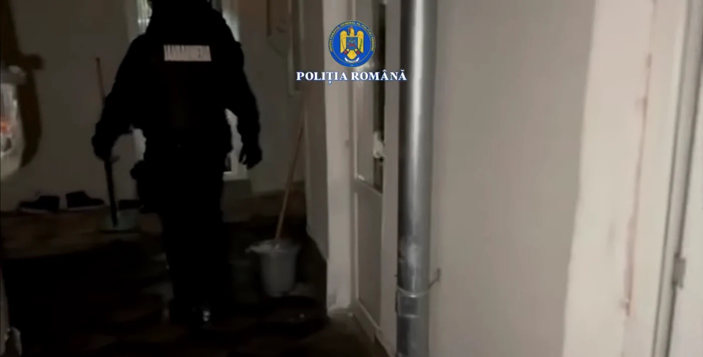 Polițiștii și procurorii au făcut șapte percheziții. FOTO: captură video Poliția Română