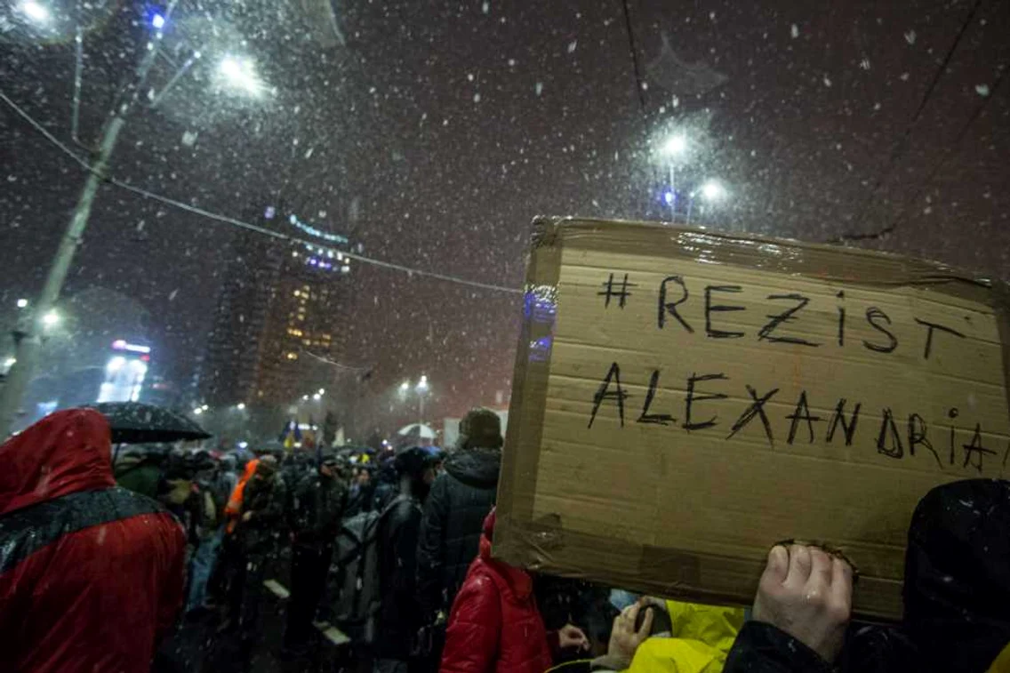 Protest in Bucureşti privind modivicările legilor justiţiei. FOTO Inquam Photos/Bogdan Buda