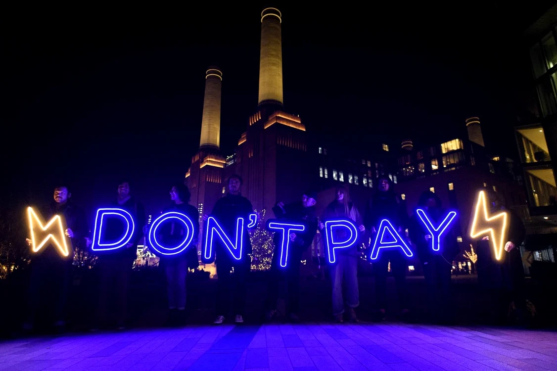 Proteste îm Maria Britanie împotriva facturilor la energie FOTO facebook Don t pay UK