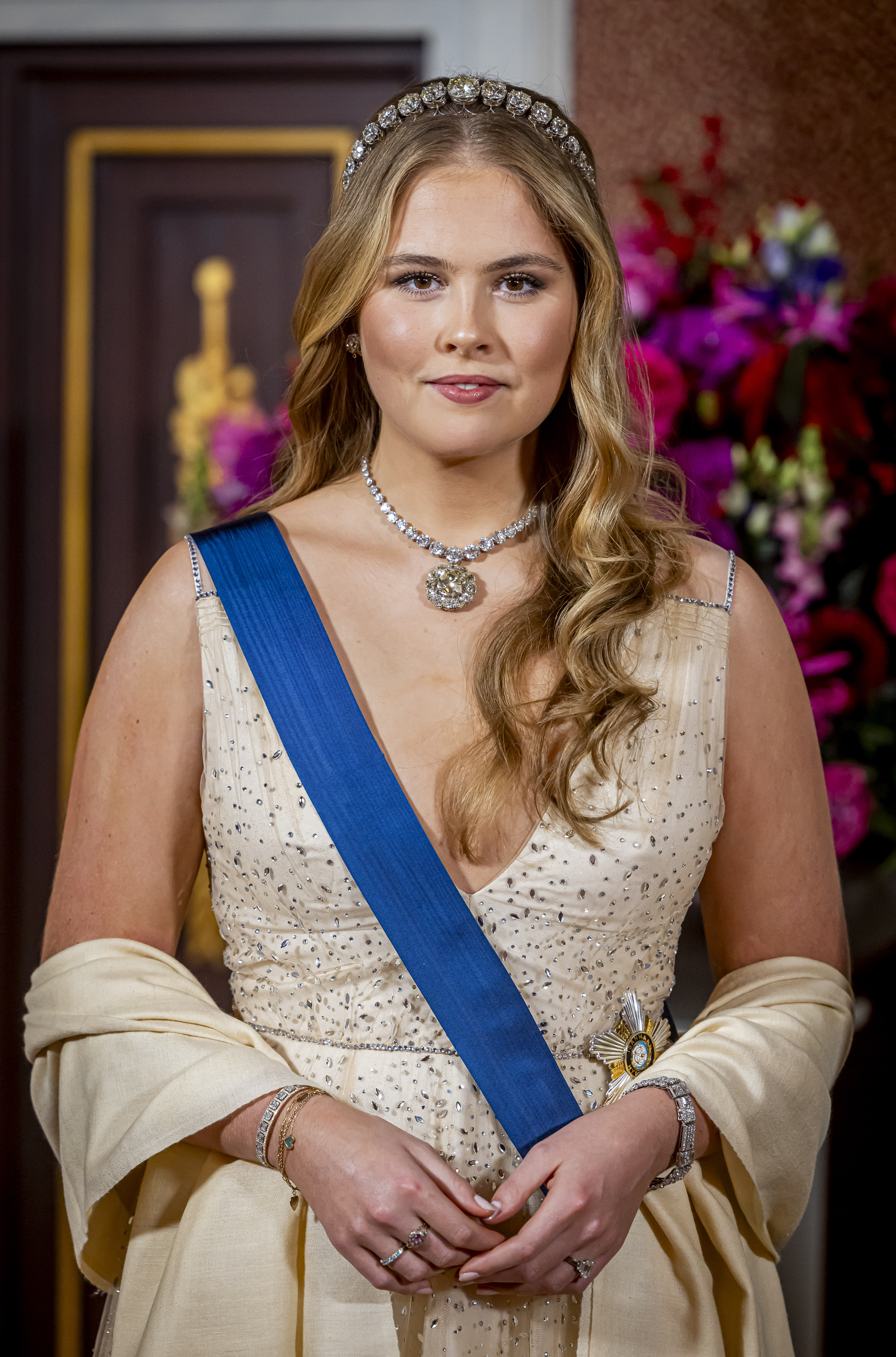 Prințesa Amalia a Olandei la un banchet de stat oferit președintelui Alexander Stubb al Finlandei la Palatul Regal Amsterdam, GettyImages (1) jpg