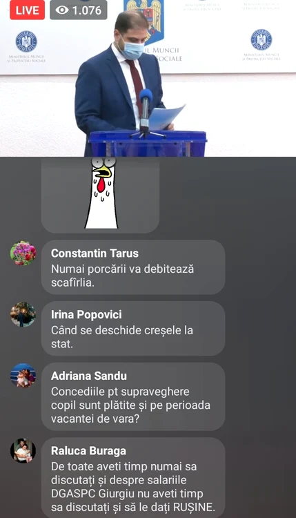 Întrebările legate de lefurile întârziate, dar și altele, au curs și în timp ce Victor Picu, președintele ANOFM, vorbea despre măsurile Guvernului