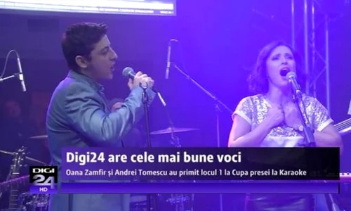 Andrei Tomescu şi Oana Zamfir au câştigat, în 2013, Premiul I la Cupa Presei la karaoke jpeg
