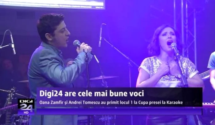 Andrei Tomescu şi Oana Zamfir au câştigat, în 2013, Premiul I la Cupa Presei la karaoke