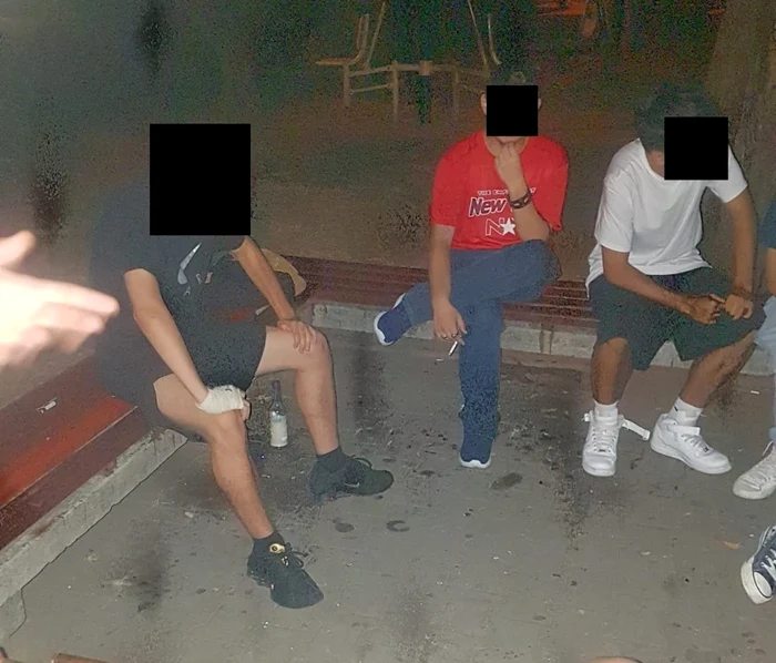 Adolescenţii şi tinerii se distrau în locuri publice sau în spaţiile de joacă