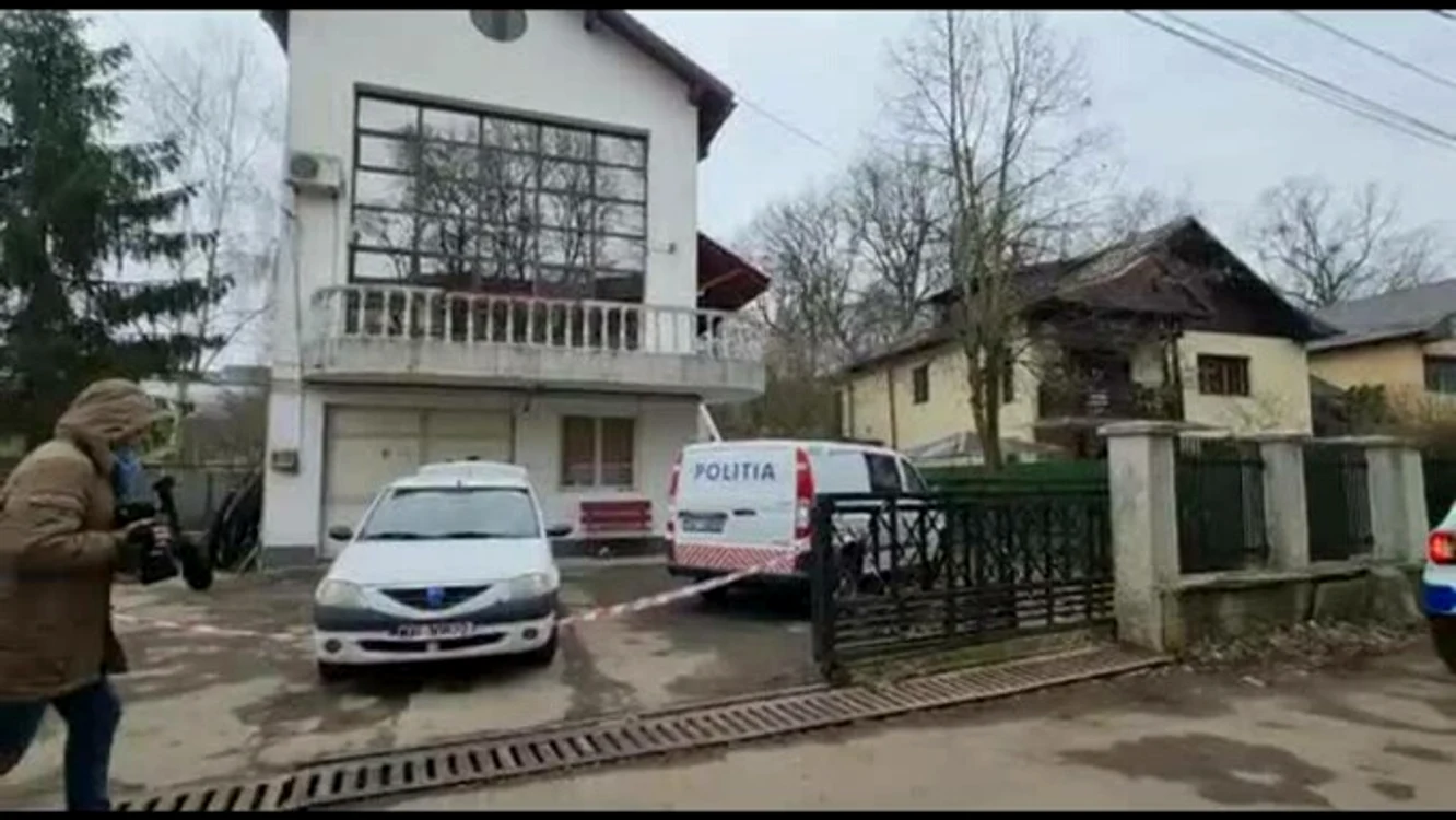 Vila în care locuia omul de afaceri și unde a fost omorât. captură: pro tv