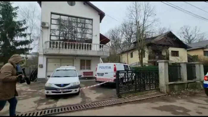 Vila în care locuia omul de afaceri și unde a fost omorât. captură: pro tv